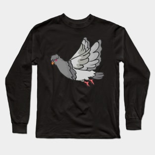 Dove peace faithful white gray bird love Long Sleeve T-Shirt